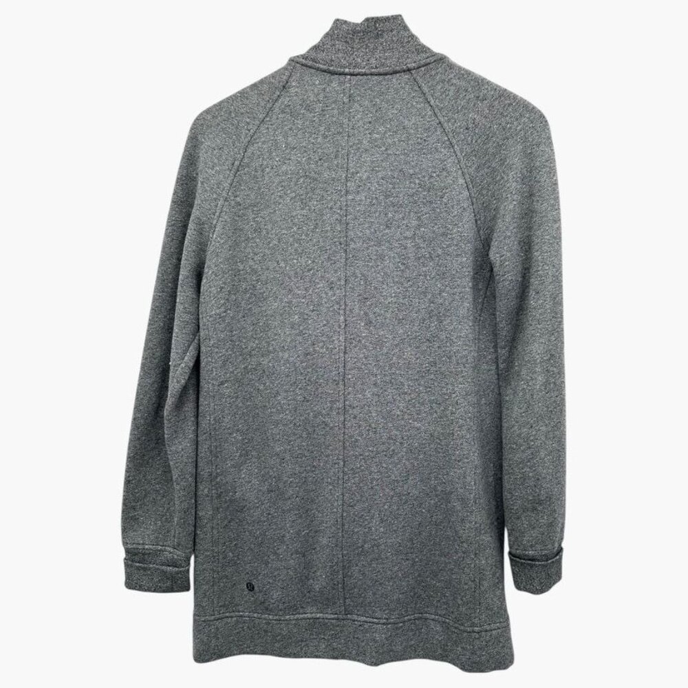 Lululemon Define Heathered Gray Asymmetrical Zip … - image 5